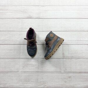 Carter's Kids Blue & Brown Duck Boots All-Weather Lace-Up 13